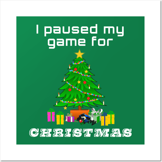 I paused my game for Christmas Wall Art by IndiPrintables